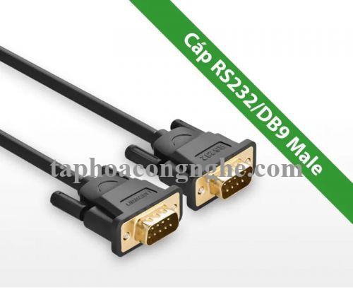 Ugreen 20156 5M màu Đen Cáp tín hiệu 2 đầu COM RS232 dương cao cấp DB101 30020156